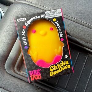 Nee Doh Chicka DeeDoos Yellow and Pink Toy
